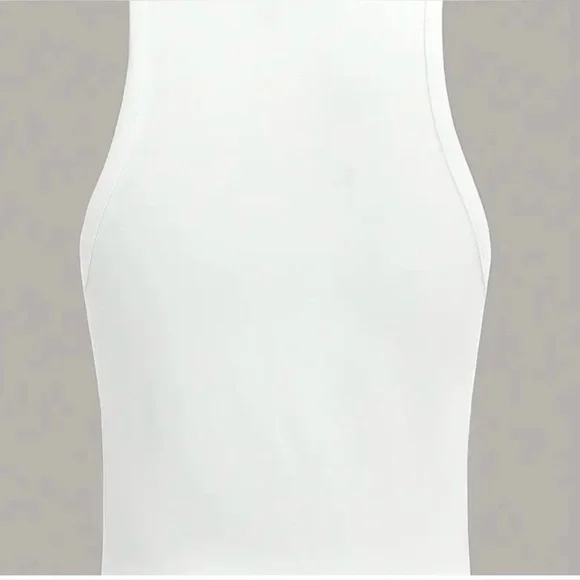 White Crop Tank Top with Brown Cowboy Boot Print on the Front. NWT Size Large. - Picture 2 of 7